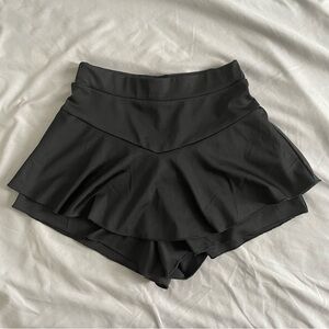 Black active mini skirt/skort/shorts